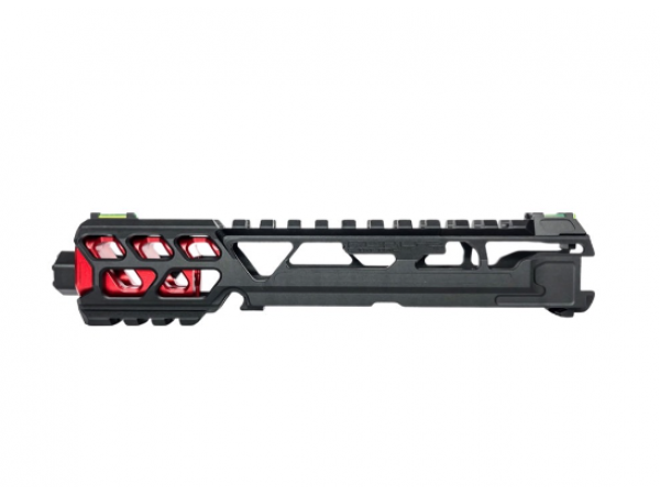 T CTM AAP-01 FUKU-2 CNC UPPER SET - Short CUTOUT ( Black Red)